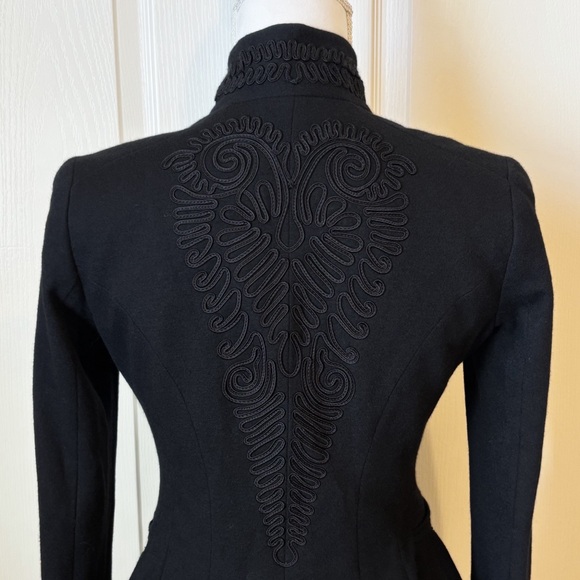 POLO Ralph Lauren Black Soutache Trim
Wool Blazer Jacket Women’s Size 4 - Picture 7 of 15